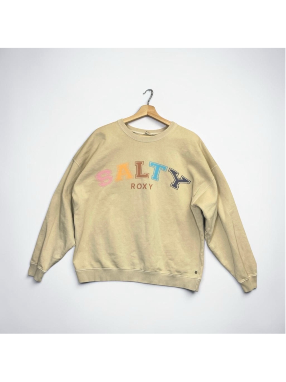 Roxy Salty Sweatshirt Crewneck Oversized Extra Small Small